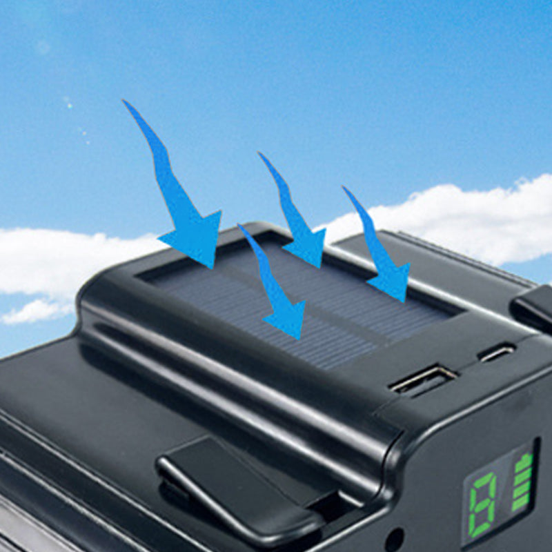 Solar-Powered Waist Fan