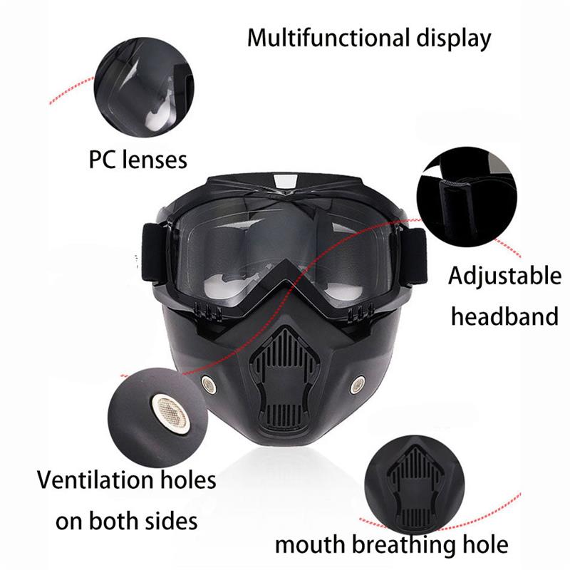 🔥 Special mask for welding and cutting (anti-glare, UV radiation, dust protection)
