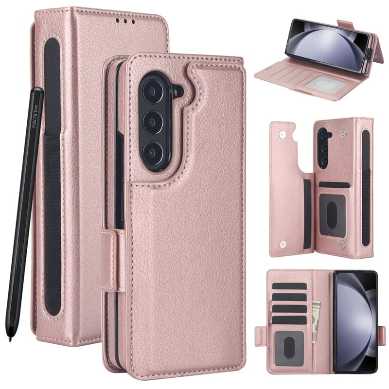Multifunctional Leather Case for Samsung Z Fold 3/4/5