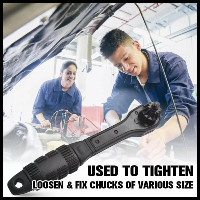 🔥2025 Hot Sale🔥 2 in 1 Drill Chuck Ratchet Spanner