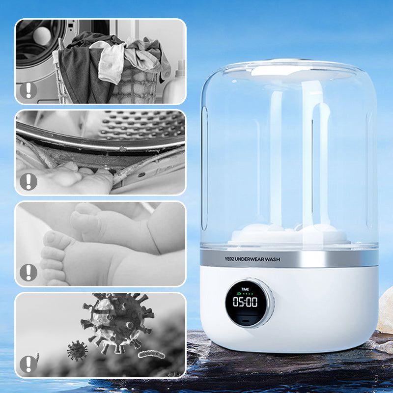 😍Portable Rechargeable Mini Washing Machine for Underwear!🩲