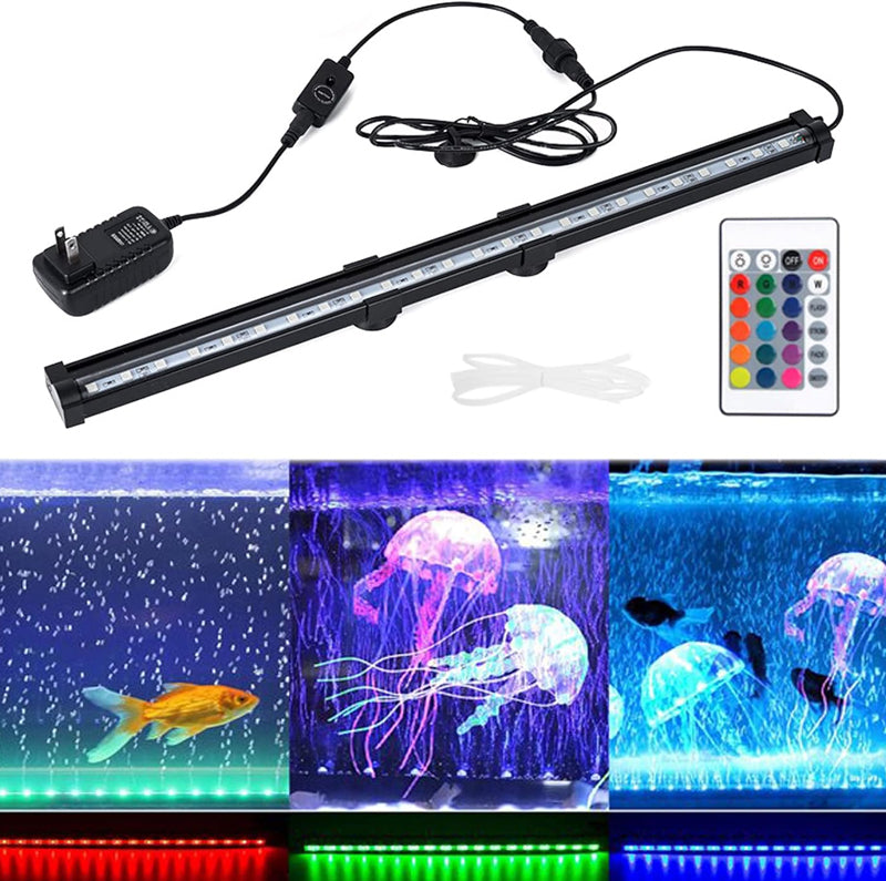 Waterproof RGB Fish Tank Lamp with Remote