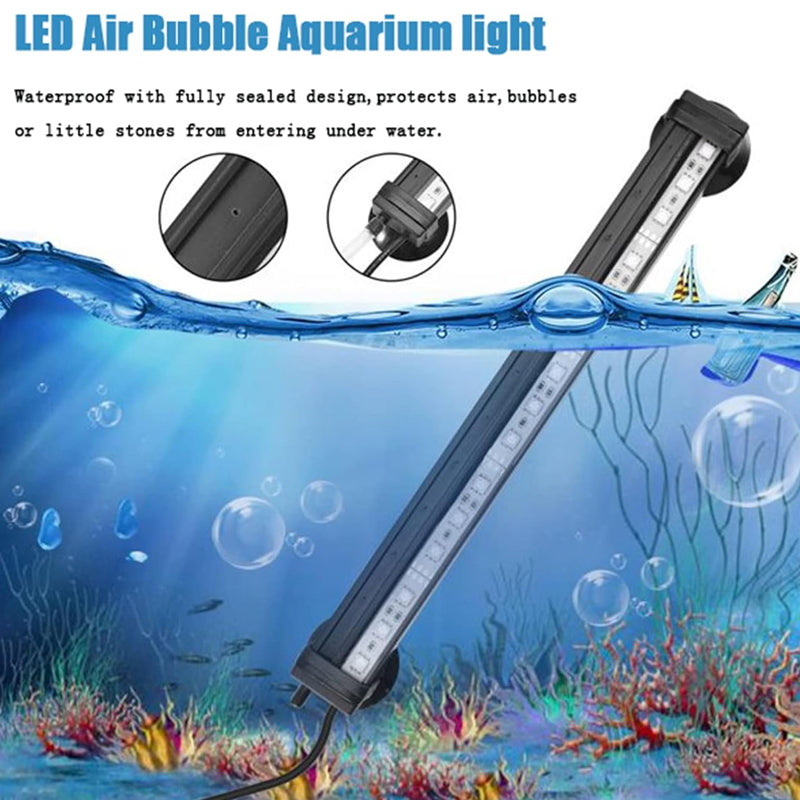 Waterproof RGB Fish Tank Lamp with Remote