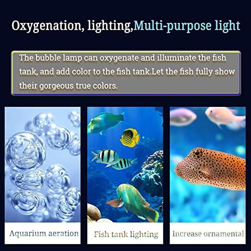 Waterproof RGB Fish Tank Lamp with Remote