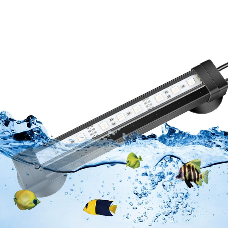 Waterproof RGB Fish Tank Lamp with Remote