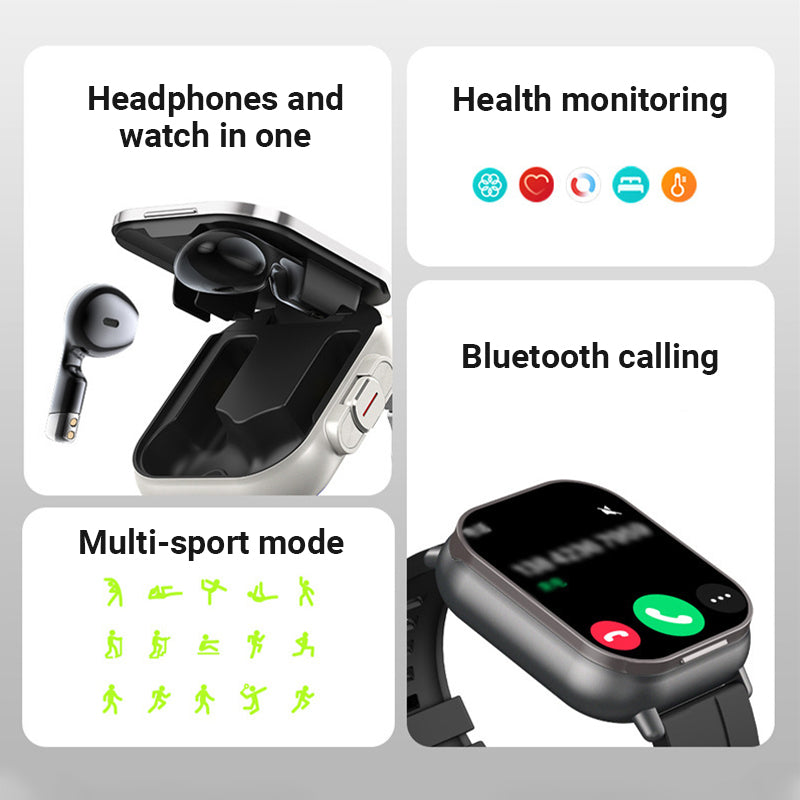š„2025 new hot saleš„ 2-in-1 Bluetooth Earphones Smartwatch