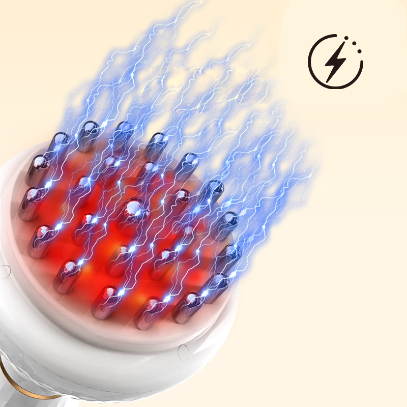 Nine Speed Adjustable Handheld Cordless Massager Brush