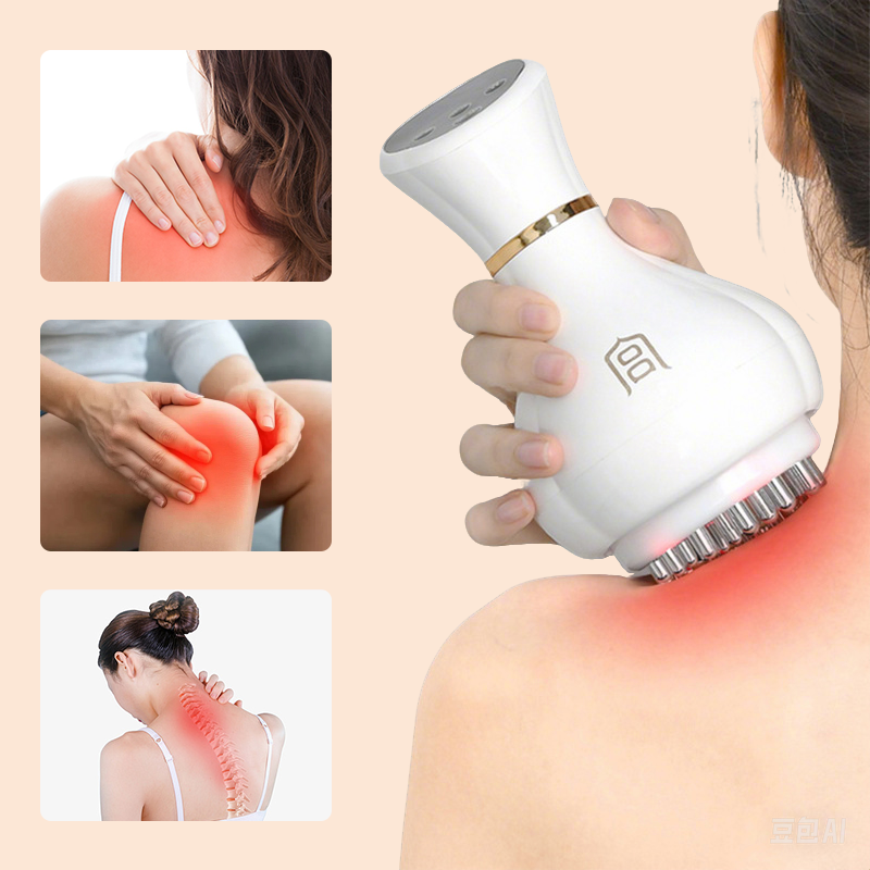 Nine Speed Adjustable Handheld Cordless Massager Brush