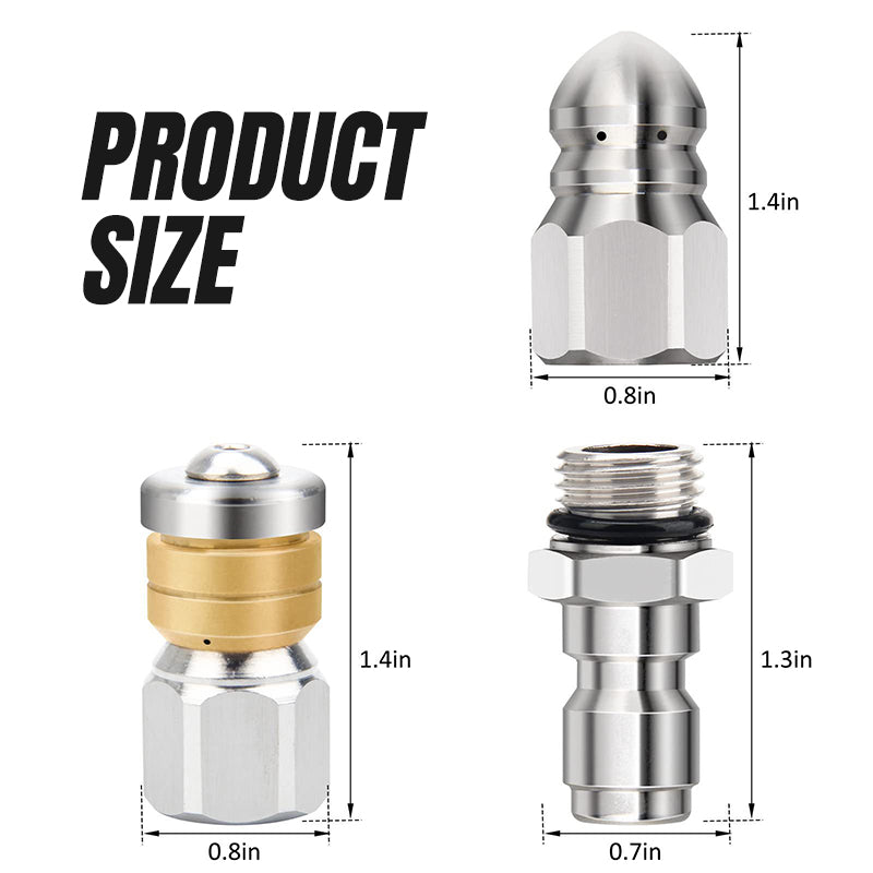 🔥2025 new hot sale🔥 Rotary High-Pressure Sewer Jetting Nozzle