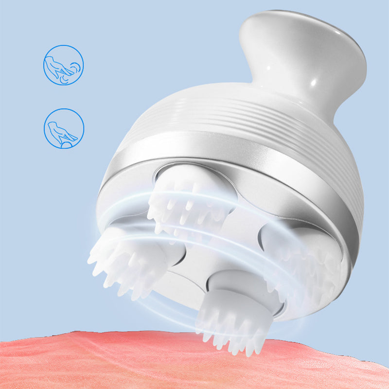 4-Wheel Deep Massage Electric Scalp Massager