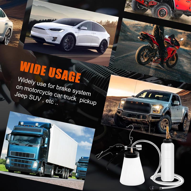 Pneumatic Brake Fluid Bleeder Tool Kit