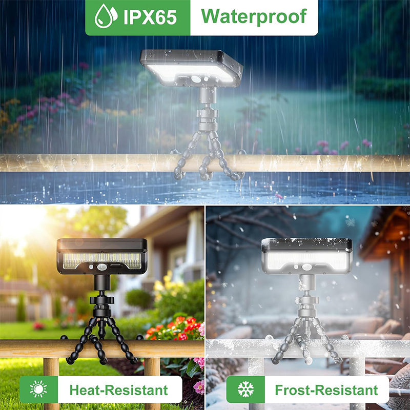 Removable Portable Dual Charging USB-C & Solar Sensor Light