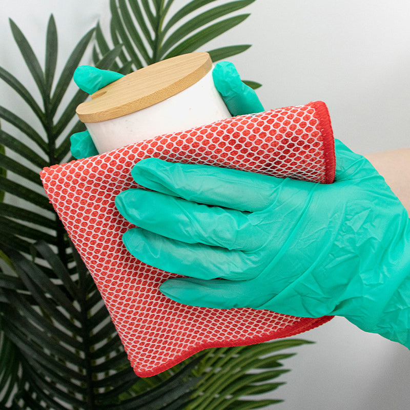 Dual-Sided Microfiber & Mesh Cleaning Cloth