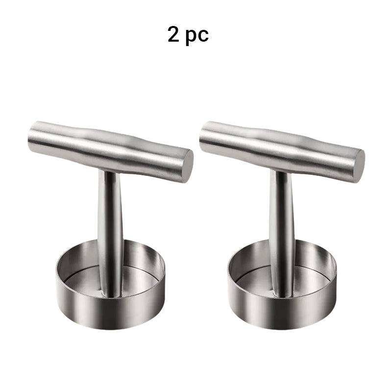 š„©Steak Press Round Patty Mold | FoodāGrade 304 Stainless Steel Burger Patty Maker