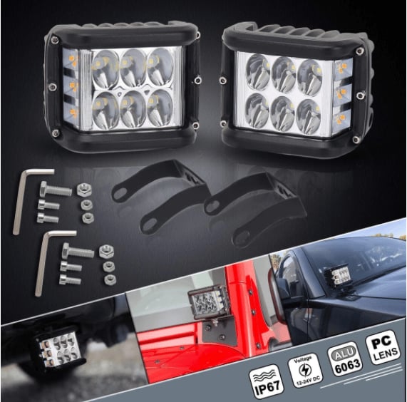 🎉🎉🎉 Limited time offer 🎉🎉🎉 double-sided two-color LED car lights.