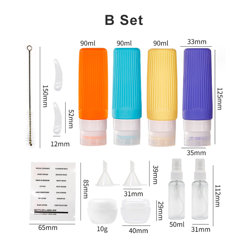 Silicone Travel Bottles for Toiletries
