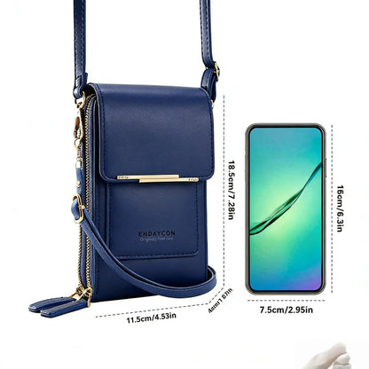 👜 📱 Simple and elegant women's touchscreen crossbody phone wallet