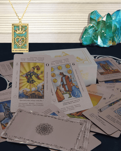 🔮 60% OFF NOW! ✨ Witchy Cauldron Tarot Card Set – Rose Gold Accents, Complete Guide Book & Velvet Pouch 🎴📖