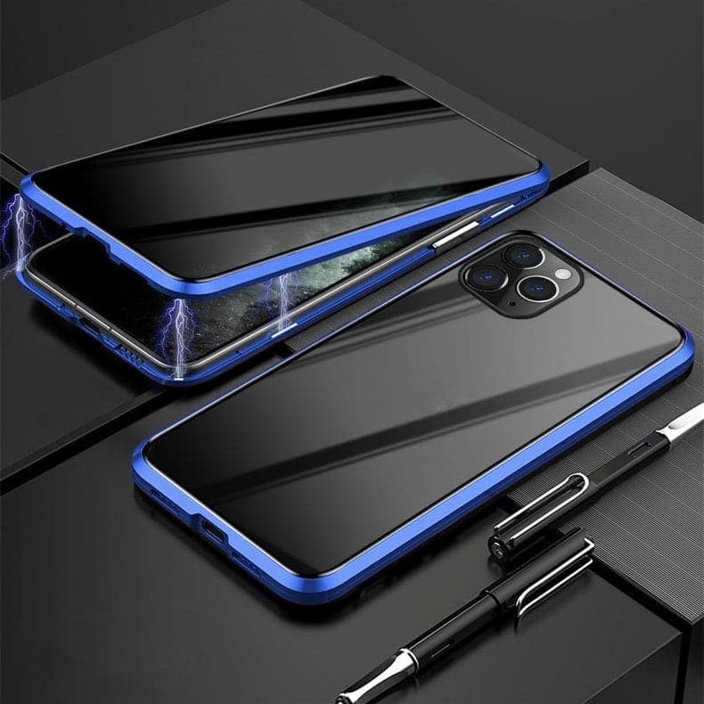 ⏳Time-Limited Special⏰Magnetic iPhone case with privacy glass and metal frame