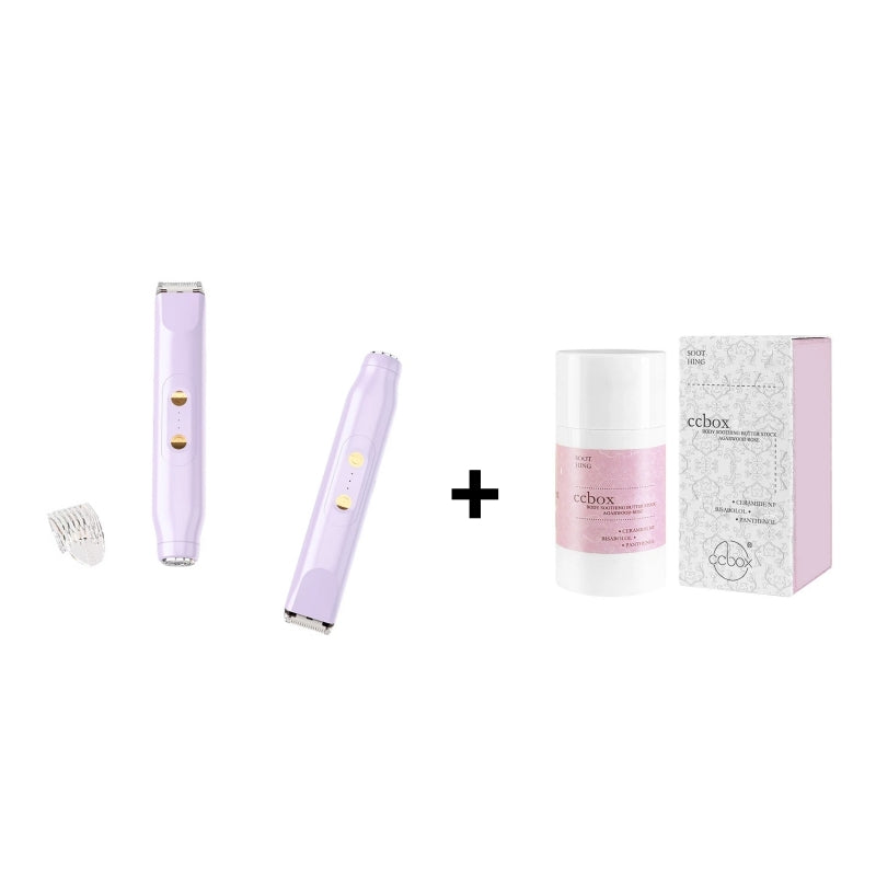 ✨🪒Electric Shaver and Razor Rechargeable 2-in-1 Body and Facial Epilator, Dual Heads for Painless Trimming of Pubic Hair, Face, Underarms and Legs, IPX7 Waterproof