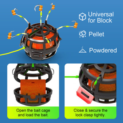 🔥2025 Hot Sale🔥Reverse Bottom Bait Cage Fishing Hook (50% OFF)
