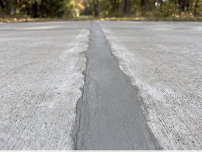 Walkway crack
