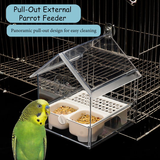 🔥HOT SALE (36% OFF)🔥Pull-Out External Parrot Feeder