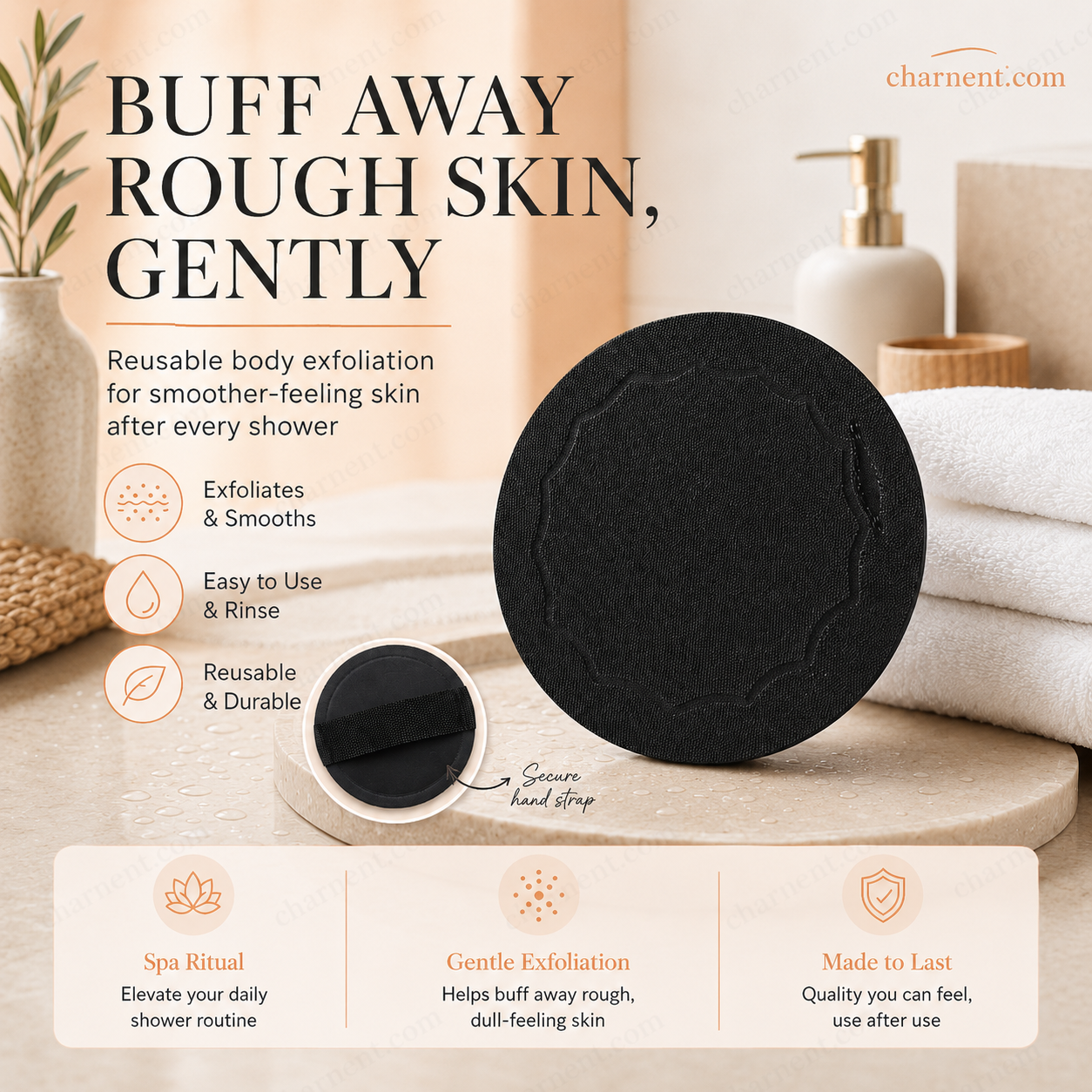 🖤Exfoliating Scrub Bath Pads🧖‍♀️Gently exfoliate, unclog pores, reveal brighter skin