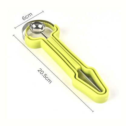 🍉3-in-1 Stainless Steel Melon Baller Scoop Tool Kit