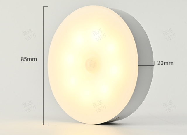 USB Rechargeable Indoor Motion Sensor Night Light - Magnetic Mount, Warm Light, Home Supply Party Gift for Kitchen, Closet