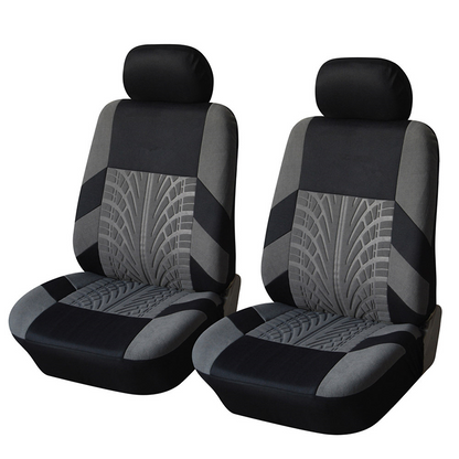 Car Seat Covers for 5 Seats Universal, Fabric Breathable Car Front & Rear Seat Protectors, Airbag Compatible, Full Protection, Fits Most Cars Trucks Vans SUVs, Red Gray Black Blue Seat Covers