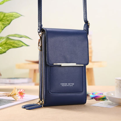 👜 📱 Simple and elegant women's touchscreen crossbody phone wallet