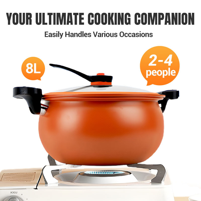 🧑‍🍳Michelin Chef's Recommendation🏆Multifunctional Large Capacity Non-stick Pressure Cooker