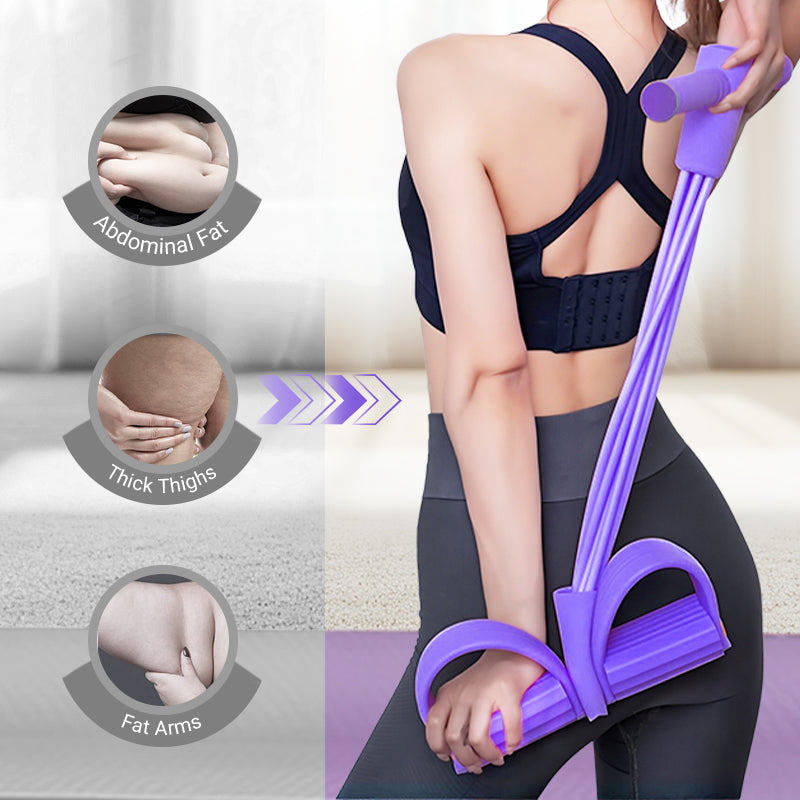 💎💪Multifunction Pedal Resistance Band, Elastic Pull Rope Fitness, Full-Body Workout at Home Gym, Exercise Sit-up, Yoga, Abdominal Training Summervibes
