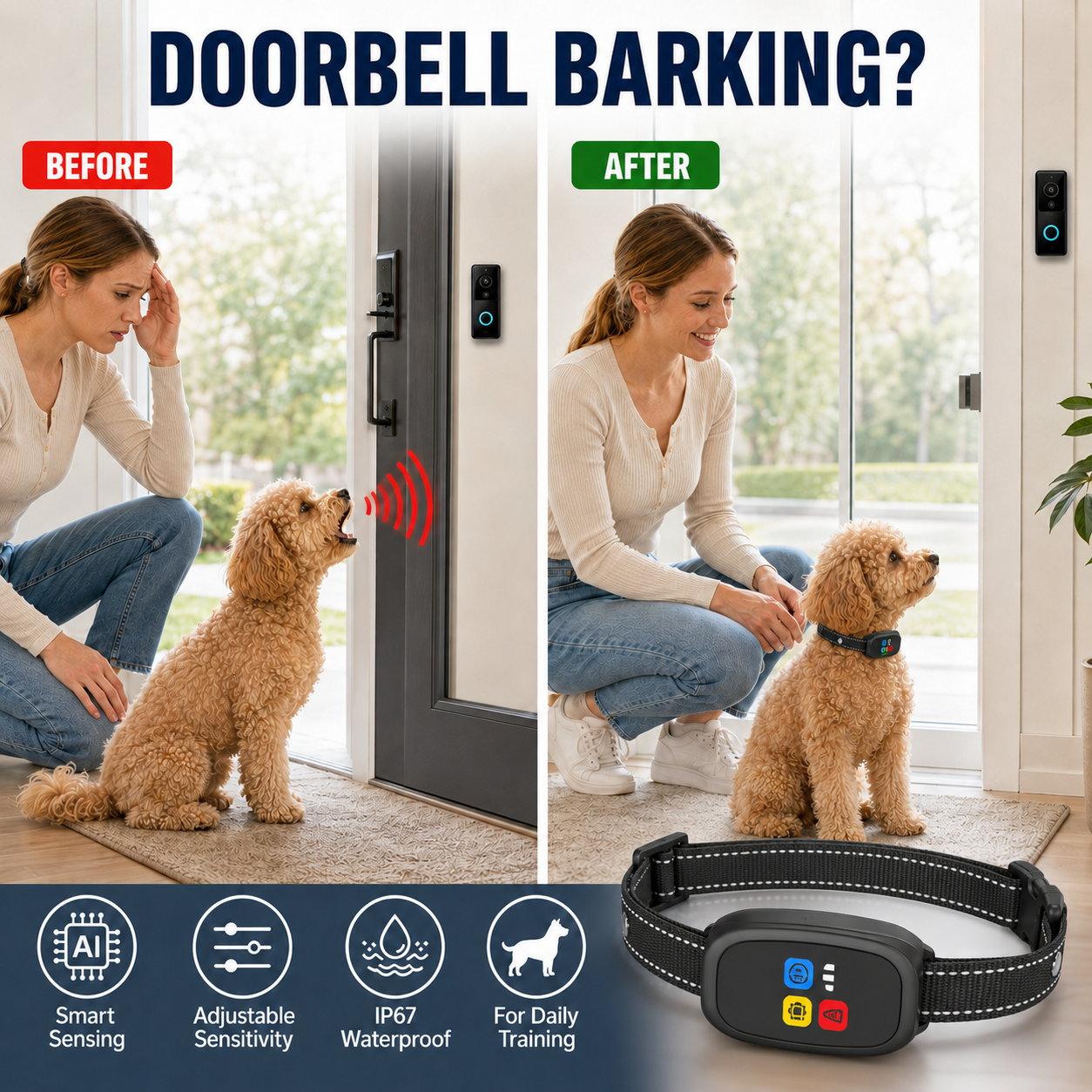 Smart Anti-Bark Collar for Dogs
