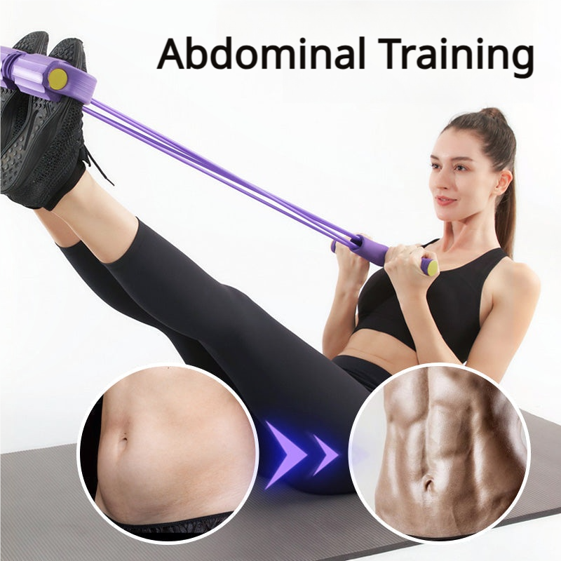 💎💪Multifunction Pedal Resistance Band, Elastic Pull Rope Fitness, Full-Body Workout at Home Gym, Exercise Sit-up, Yoga, Abdominal Training Summervibes