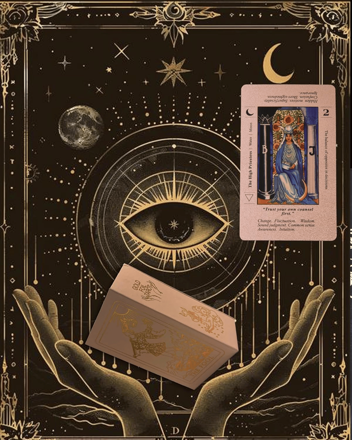 🔮 60% OFF NOW! ✨ Witchy Cauldron Tarot Card Set – Rose Gold Accents, Complete Guide Book & Velvet Pouch 🎴📖