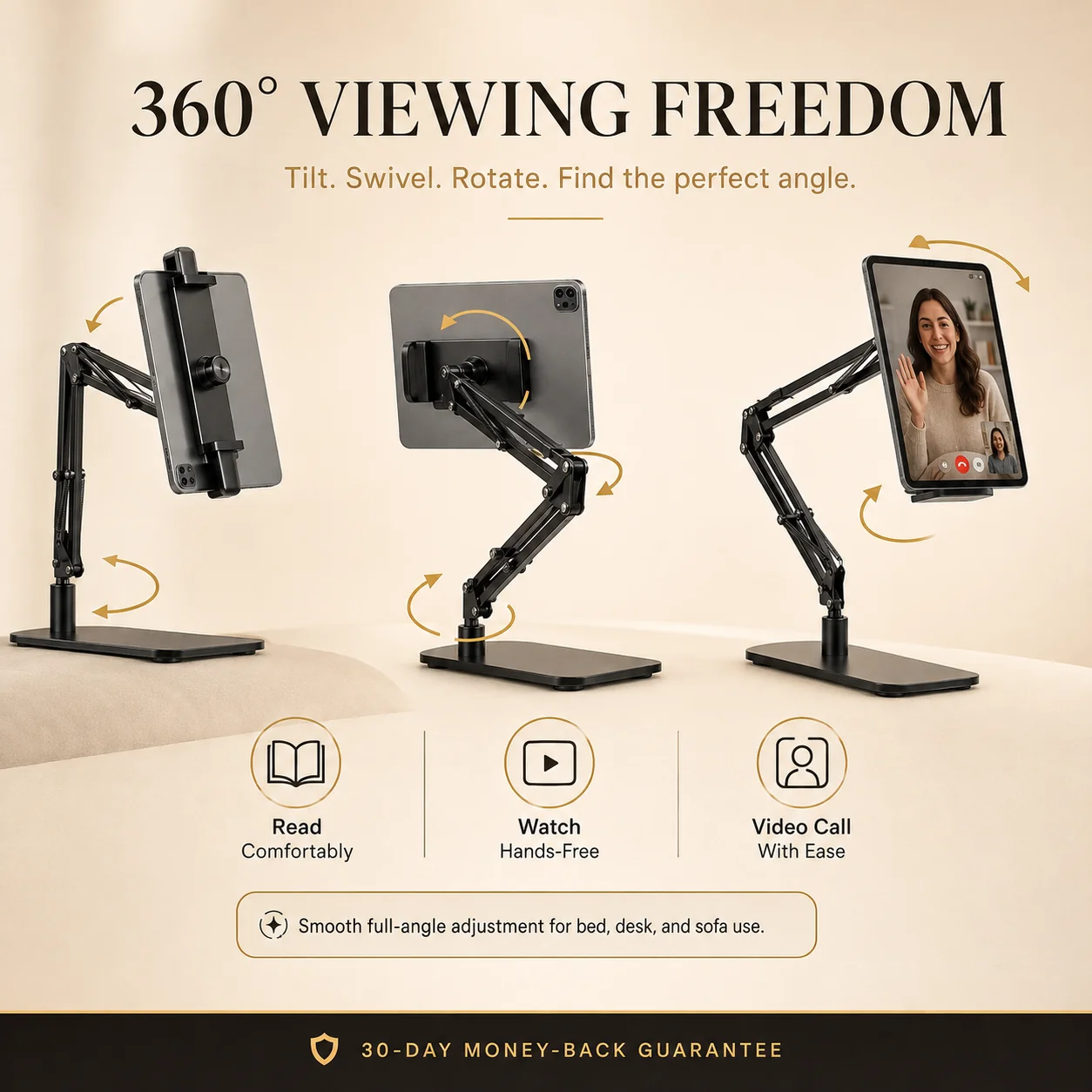 🔖 LIMITED-TIME 50% OFF! ⚡Hidden Bedside Retractable Phone & Tablet Holder