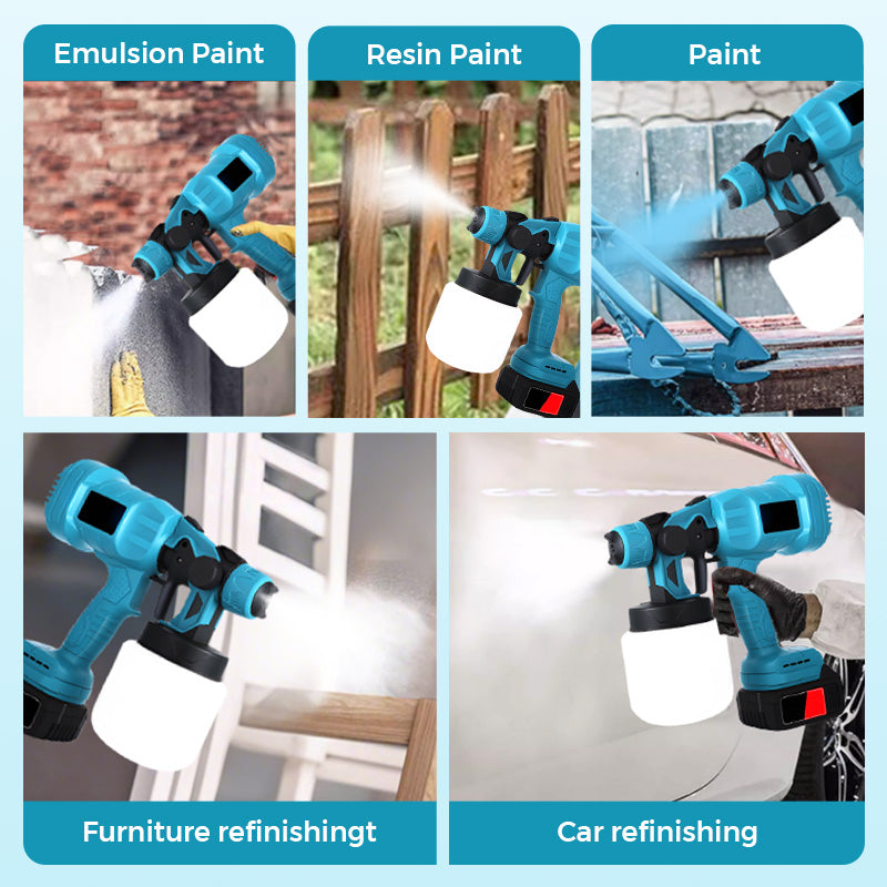 🎨 Wireless Electric Paint Sprayer | Christmas SALE 54% OFF!! | Cordless HVLP for Home DIY & Furniture | Fast, Even Coating Tool & Perfect Gift 🎄✨