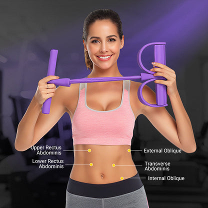 💎💪Multifunction Pedal Resistance Band, Elastic Pull Rope Fitness, Full-Body Workout at Home Gym, Exercise Sit-up, Yoga, Abdominal Training Summervibes