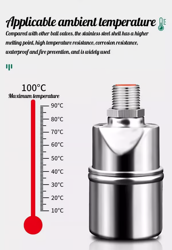🥰2025 New Hot Sale✨304 Stainless Steel Fully Automatic Water Level Control Float Valve