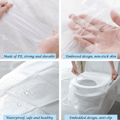 🎁2025 Hot Sale🎁- 49% OFF💥 Disposable Plastic Toilet Seat Cover - No Worry Of Public Toilet Anymore👋