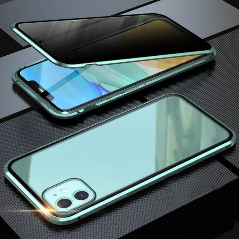 ⏳Time-Limited Special⏰Magnetic iPhone case with privacy glass and metal frame