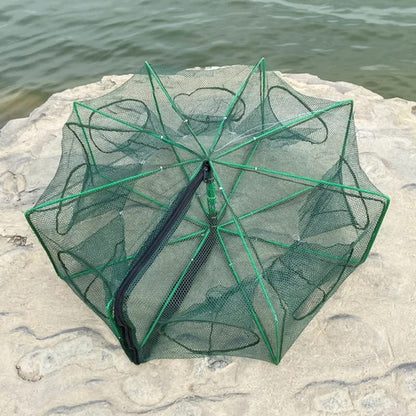 🚨 50% OFF! 🚨 Automatic folding net for anglers – reinforced nylon fishing net, landing net with telescopic handle 🎣✨