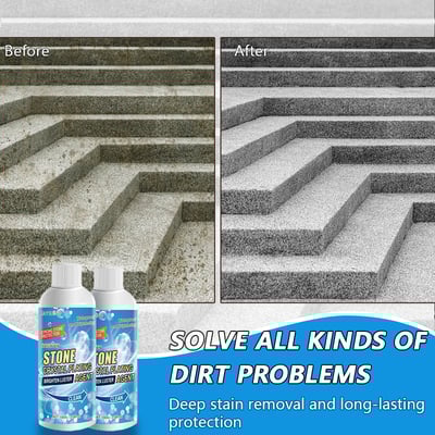 🔥Stone Stain Remover Cleaner (Effective Removal of Oxidation, Rust, Stains)|Buy 1 Get 1 Free✨