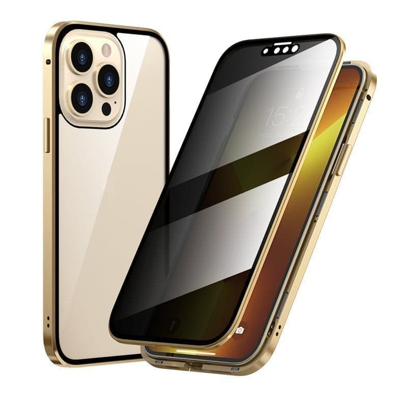 ⏳Time-Limited Special⏰Magnetic iPhone case with privacy glass and metal frame