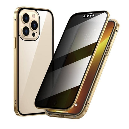 ⏳Time-Limited Special⏰Magnetic iPhone case with privacy glass and metal frame