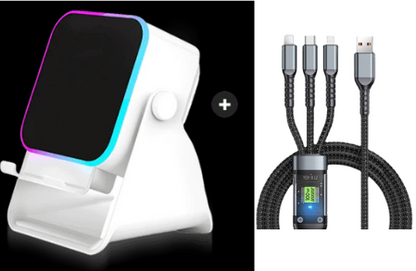 5-in-1 wireless Bluetooth speaker with induction function and adjustable cell phone holder