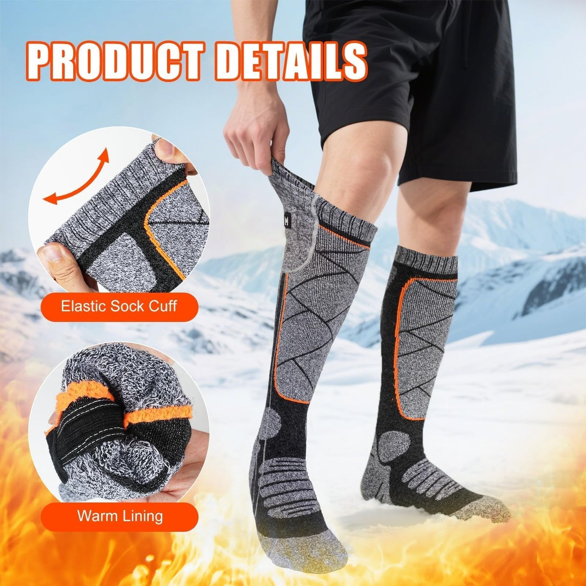 Rechargeable Heated Socks for Men & Women