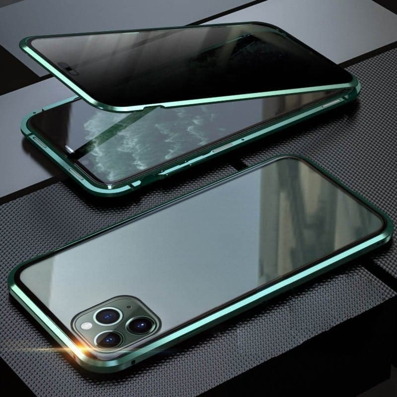 ⏳Time-Limited Special⏰Magnetic iPhone case with privacy glass and metal frame